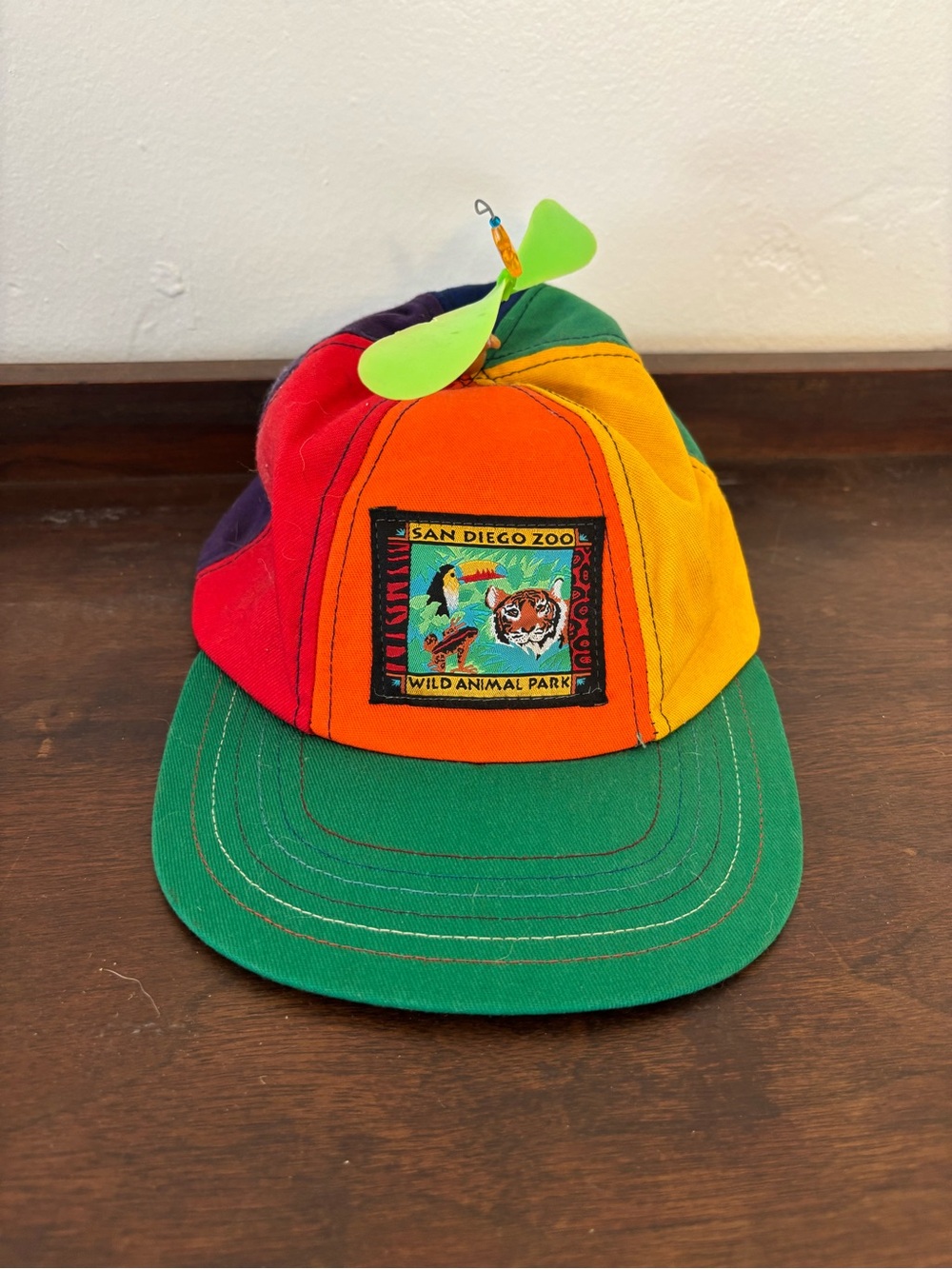 San Diego Zoo Kids Colorblock Propeller Hat - Green, Red, Orange, Yellow